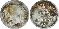 World Coins - Coin, France, Napoleon III, Napoléon III, 20 Centimes, 1867, Strasbourg