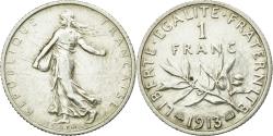 World Coins - Coin, France, Semeuse, Franc, 1913, Paris, , Silver, KM:844.1