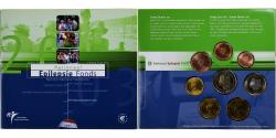 World Coins - Netherlands, 1 Cent to 2 Euro, Epilepsie fonds, BU, 2003, Utrecht,