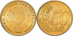 World Coins - Netherlands, Beatrix, 50 Euro Cent, 2004, Utrecht, BU, , Nordic gold