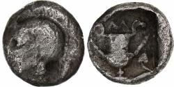 Ancient Coins - Lesbos, Obol, ca. 460-406 BC, Methymna, Silver,