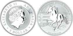 World Coins - Coin, Australia, Australian Stock Horse, 1 Dollar, 1 Oz, 2014, , Silver