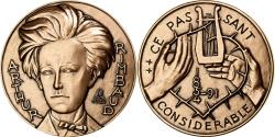 World Coins - France, Medal, Arthur Rimbaud, Arts & Culture, Briquemont, , Bronze