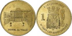 World Coins - France, Euro d'Issy les moulineaux, Hôtel de ville, 1997, Brass,