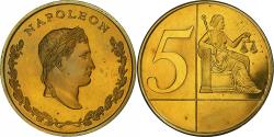 World Coins - Saint Helena, 5 Euro, Fantasy euro patterns, Essai-Trial, Proof, Brass