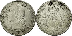 World Coins - Coin, France, Louis XV, 1/20 Écu au bandeau (6 sols), 6 Sols, 1/20 ECU, 1744