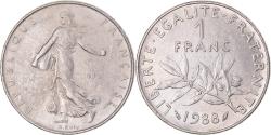 World Coins - Coin, France, Semeuse, Franc, 1988, Paris, , Nickel, KM:925.1