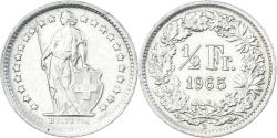 World Coins - Coin, Switzerland, 1/2 Franc, 1965