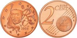 World Coins - France, 2 Euro Cent, 2008, Proof / BE, , Copper Plated Steel, KM:1283