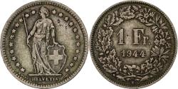 World Coins - Switzerland, Franc, 1944, Bern, Silver, , KM:24