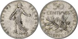 World Coins - Coin, France, Semeuse, 50 Centimes, 1899, Paris, , Silver, KM:854