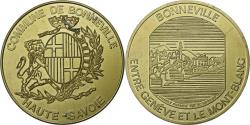 World Coins - France, Medal, Bonneville, Haute-Savoie, Gilt Metal,