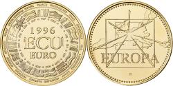 World Coins - France, Medal, Ecu Europa, 1996, Copper-Nickel Gilt,