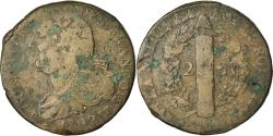 World Coins - Coin, France, 2 sols françois, 2 Sols, 1792, Lille, , Bronze