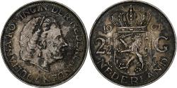 World Coins - Coin, Netherlands, Juliana, 2-1/2 Gulden, 1961, , Silver, KM:185