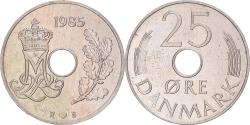 World Coins - Coin, Denmark, 25 Öre, 1985