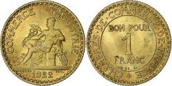 World Coins - France, Franc, Chambre de commerce, 1922, Paris, Cupro-Aluminium,