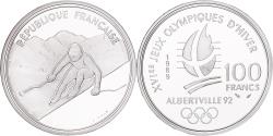World Coins - Coin, France, Albertville 1992, 100 Francs, 1989, Paris, , Silver