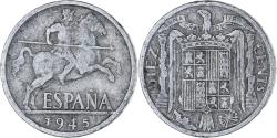 World Coins - Coin, Spain, 10 Centimos, 1945, , Aluminum, KM:766