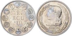 World Coins - France, Medal, Ecu Europa, Marianne, 1991, Copper-nickel, Rodier,
