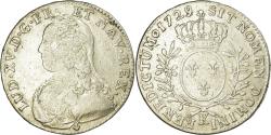 World Coins - Coin, France, Louis XV, 1/2 Écu aux branches d'olivier, 1/2 ECU, 44 Sols, 1729