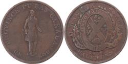 World Coins - Canada, half penny token, 1 sou, 1837, , Copper