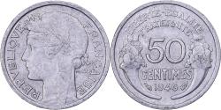 World Coins - France, 50 Centimes, Morlon, 1946, Paris, Aluminum, , KM:894.1a