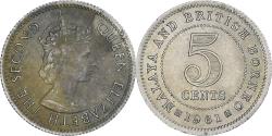 World Coins - MALAYA & BRITISH BORNEO, 5 Cents, 1961