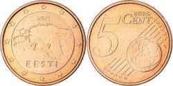 World Coins - Estonia, 5 Euro Cent, 2011, Vantaa, BU, , Copper Plated Steel, KM:63
