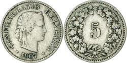 World Coins - Coin, Switzerland, 5 Rappen, 1907, Bern, , Copper-nickel, KM:26