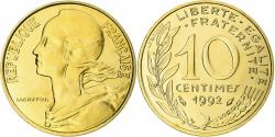 World Coins - France, Marianne, 10 Centimes, 1992, Monnaie de Paris, BU,
