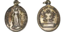 World Coins - France, Medal, Congrégation des enfants de Marie, White Metal,