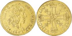 World Coins - France, Louis XIII, Double louis d'or à la croisette, 1640, Paris, Gold