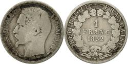 World Coins - Coin, France, Napoleon III, Napoléon III, Franc, 1852, Paris,