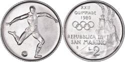 World Coins - Coin, San Marino, 2 Lire, 1980
