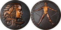 World Coins - France, Medal, Médecine, Laboratoire Mauchant, Art Déco, 1968, Baron