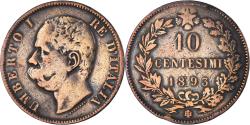 World Coins - Coin, Italy, Umberto I, 10 Centesimi, 1893, Birmingham, , Copper