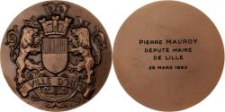 World Coins - France, Medal, La Ville d'Hem à Pierre Mauroy, Premier Ministre, 1980, Bronze