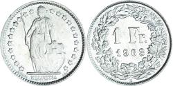 World Coins - Coin, Switzerland, Franc, 1963, Bern, , Silver, KM:24