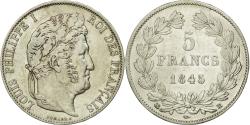 World Coins - Coin, France, Louis-Philippe, 5 Francs,1845,Strasbourg,Silver,KM 749.3