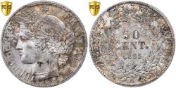World Coins - France, 50 Centimes, Cérès, 1895, Paris, Silver, PCGS, , Gadoury:419a