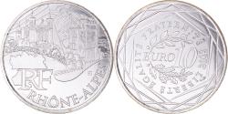 World Coins - France, 10 Euro, Rhône Alpes, 2011, Rhône-Alpes, , Silver