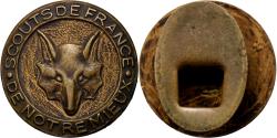 World Coins - France, Boutonnière, Scouts de France, Brass,
