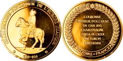 World Coins - France, Medal, Charlemagne, Fondateur de l'Europe Franque, History,