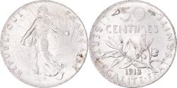 World Coins - Coin, France, Semeuse, 50 Centimes, 1913, Paris, , Silver, KM:854