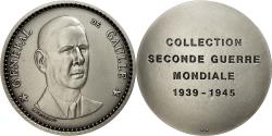 World Coins - France, Medal, Général De Gaulle, Thiébaud, , Silvered bronze