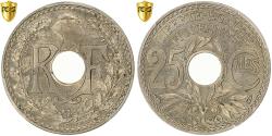 World Coins - France, 25 Centimes, Lindauer, .1939., Paris, Maillechort, PCGS, MS(65-70)