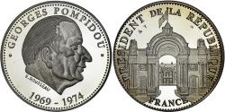 World Coins - France, Medal, Les Présidents de la République, Georges Pompidou, Politics