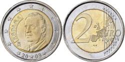 World Coins - Spain, 2 Euro, 2003, Madrid, Bi-Metallic,