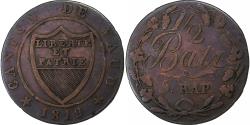 World Coins - SWISS CANTONS, VAUD, 1/2 Batzen, 1819, Billon, , KM:6